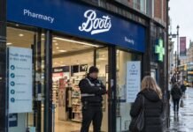 intrare magazin Boots în Dublin