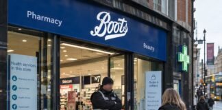 intrare magazin Boots în Dublin