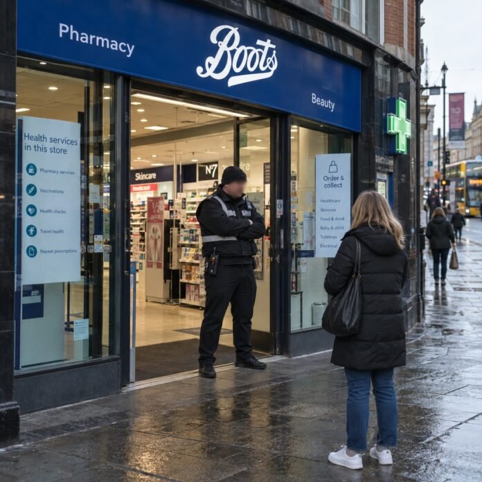 intrare magazin Boots în Dublin