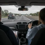 Testul auto din Irlanda ar putea include și condusul pe autostradă Autostradă în Irlanda cu trafic auto