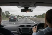 Autostradă în Irlanda cu trafic auto