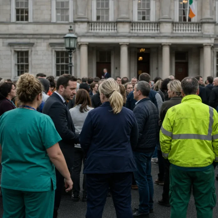 Protest sindical în sectorul public irlandez