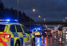 Autostrada M50 cu trafic în Dublin
