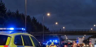 Autostrada M50 cu trafic în Dublin