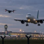 Dronă raportată la doar 20 de metri de un avion care ateriza pe Dublin Airport Avion Aer Lingus în apropiere de Dublin Airport