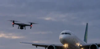 Dronă raportată la doar 20 de metri de un avion care ateriza pe Dublin Airport Avion Aer Lingus în apropiere de Dublin Airport