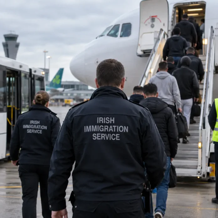 aeronava pentru zbor charter de deportare