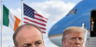 Micheál Martin și Donald Trump la Dublin
