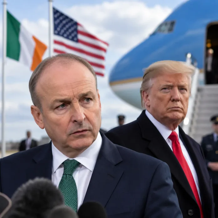 Micheál Martin și Donald Trump la Dublin