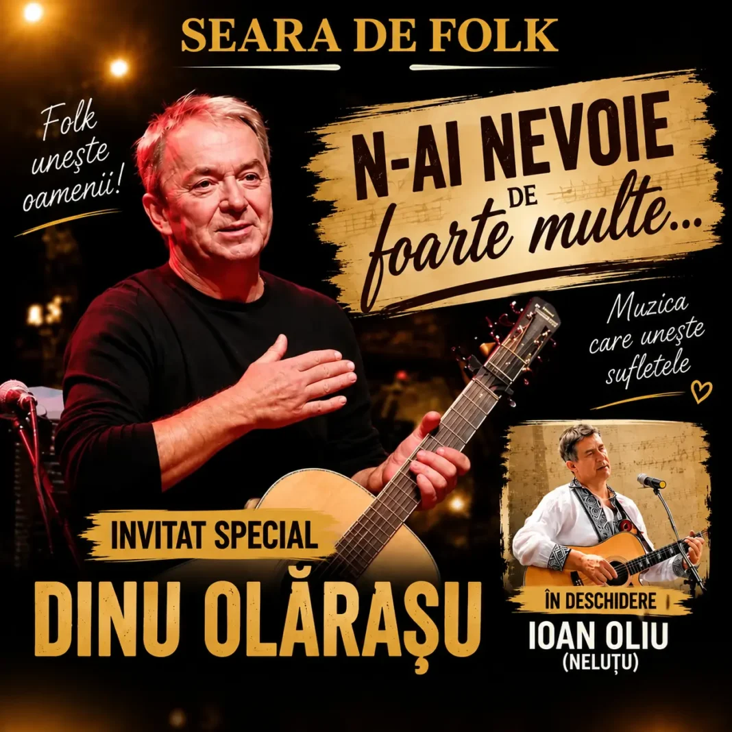 Dinu Olărașu vine la Dublin pentru o „Seară de Folk” la Restaurant La Dolce Vita