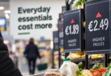 Inflația urcă la 3,7% în Irlanda, împinsă de energie și rate grafic creștere inflație și costuri energie Irlanda