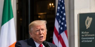 Donald Trump la întâlnirea cu liderii irlandezi
