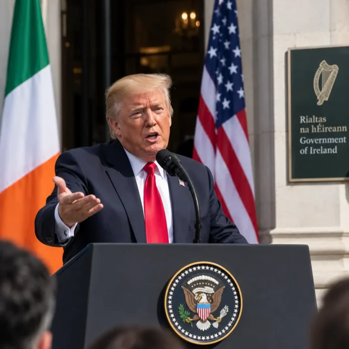 Donald Trump la întâlnirea cu liderii irlandezi