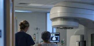 echipament radioterapie în spital