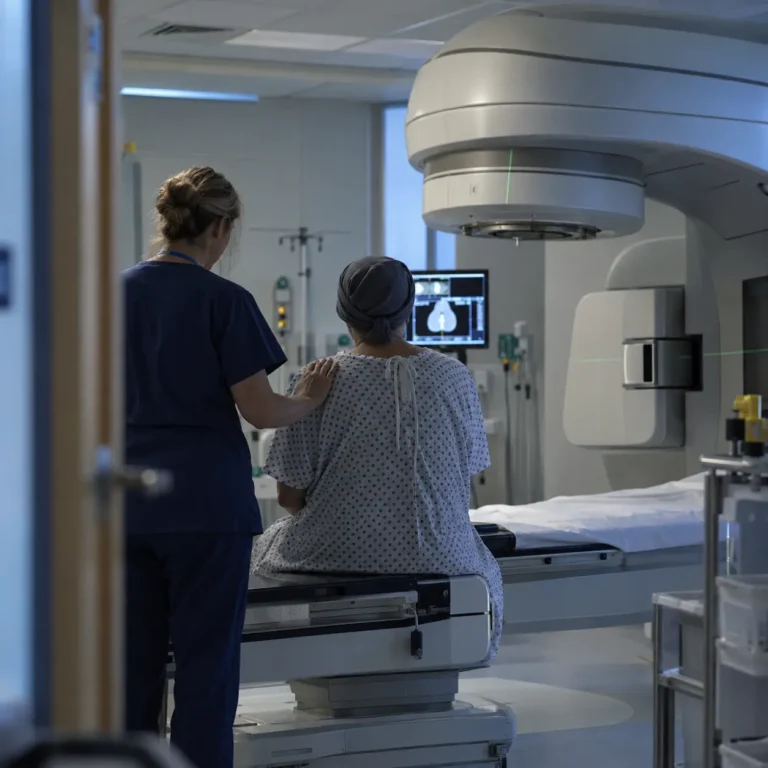echipament radioterapie în spital