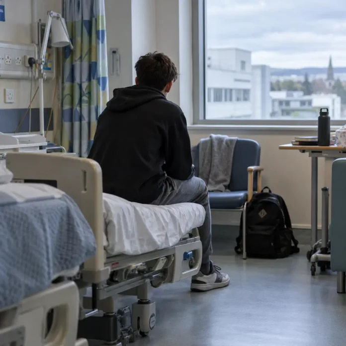 copil într-un spital sub supraveghere