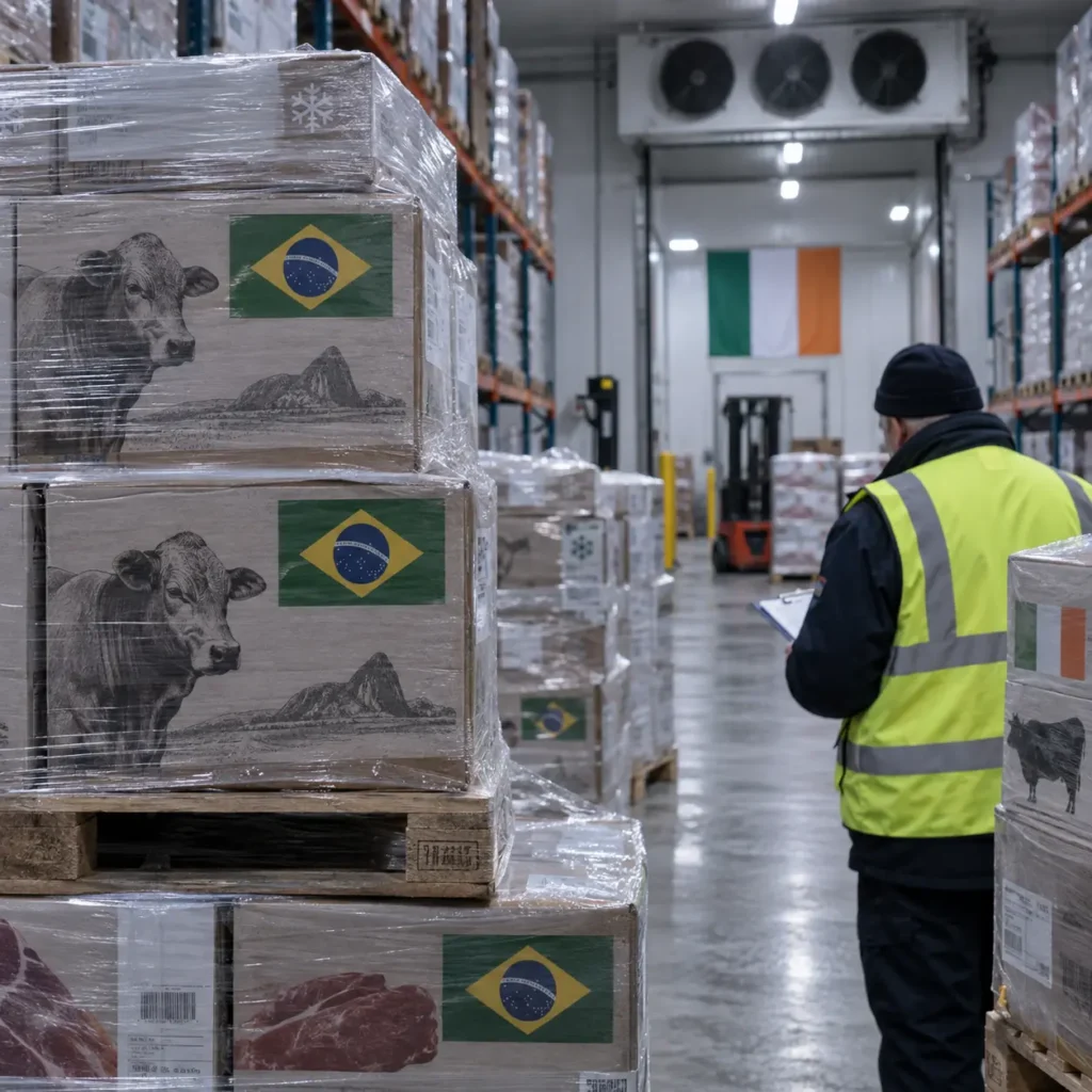 Depozit cu carne de vită în Irlanda