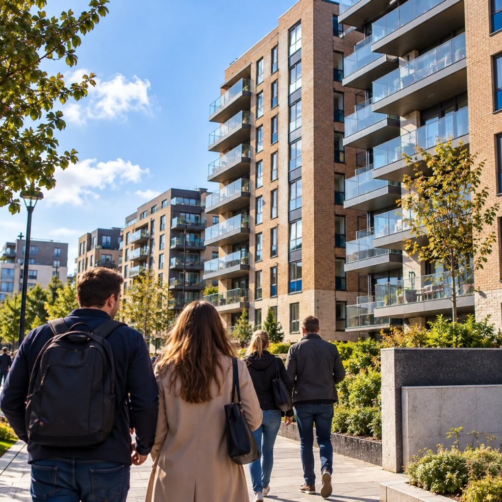 blocuri de apartamente moderne în Dublin