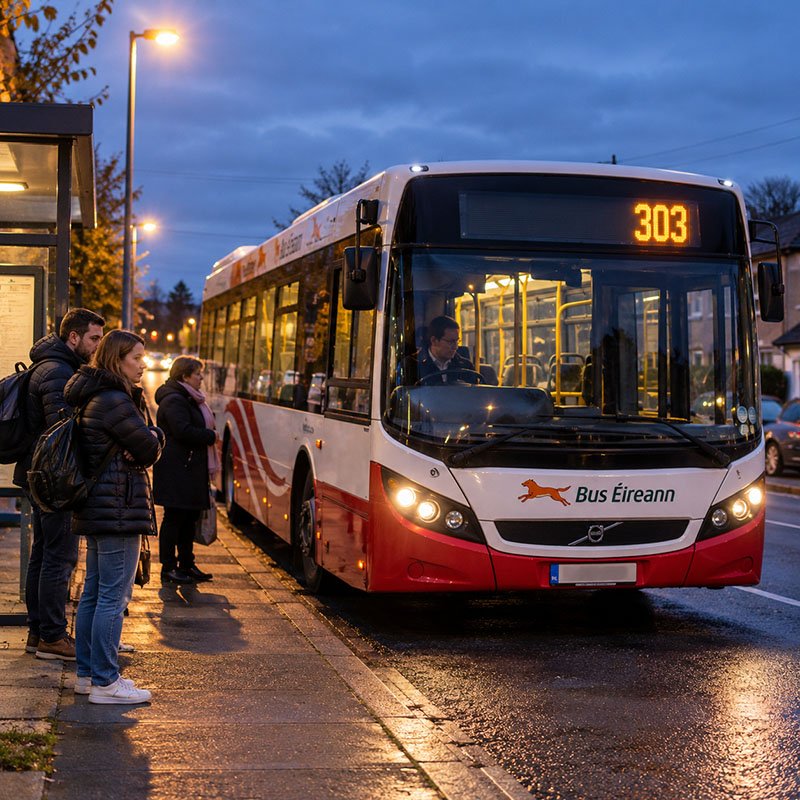 stație de autobuz vandalizată în Limerick
