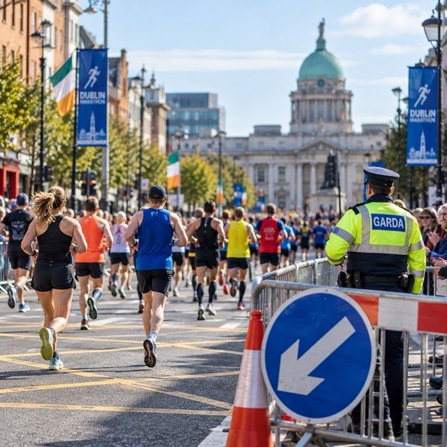străzi închise în Dublin pentru maraton