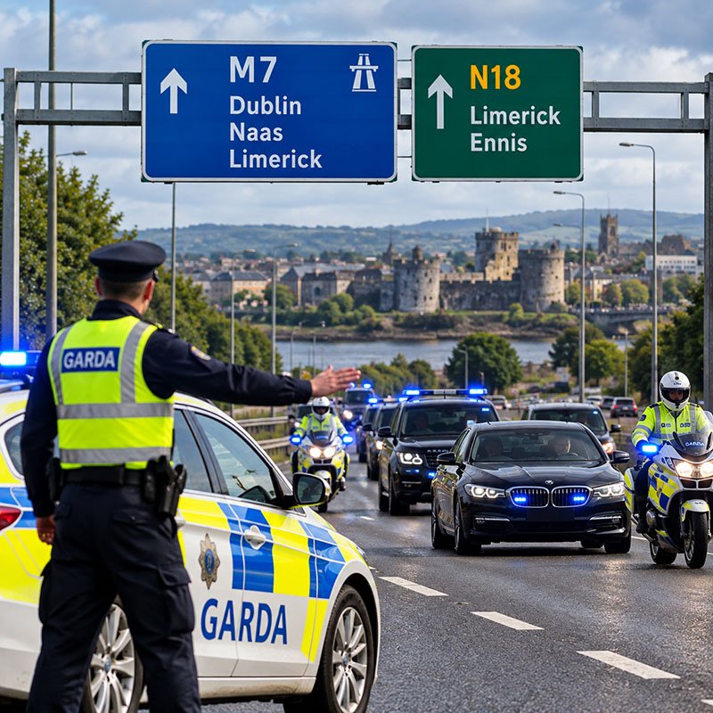 trafic restricționat pe autostrada M7 în Limerick