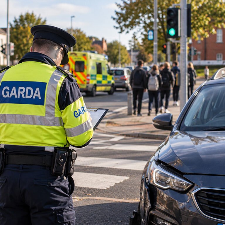 taxi oprit pe strada Castleknock Road