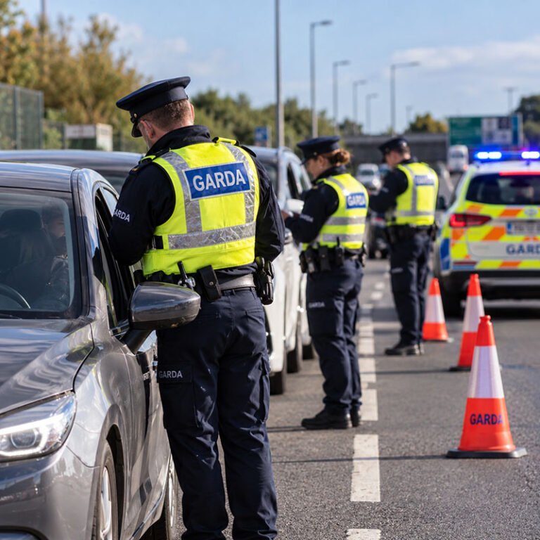 control trafic Garda pe șosea