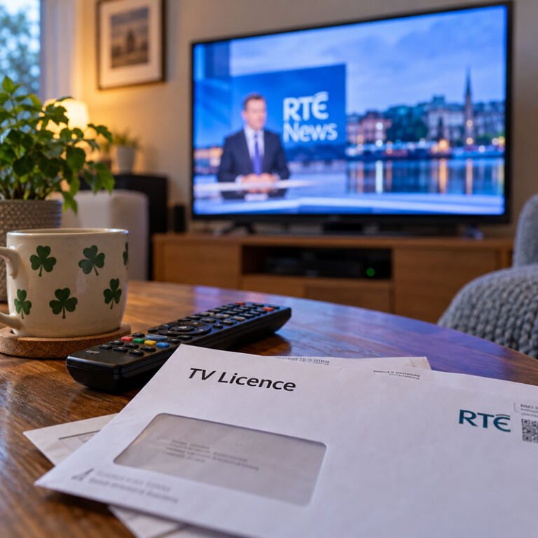 document oficial privind taxa TV în Irlanda