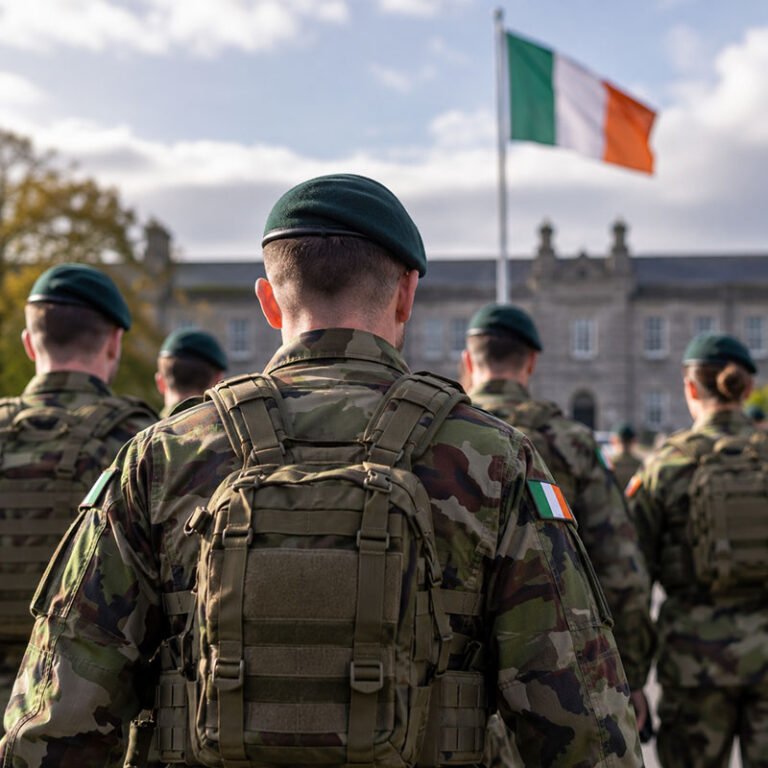 militari în uniformă în Irlanda