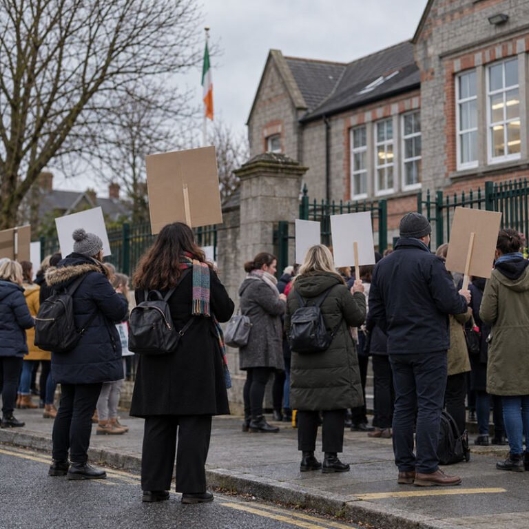 protestul profesorilor în Irlanda