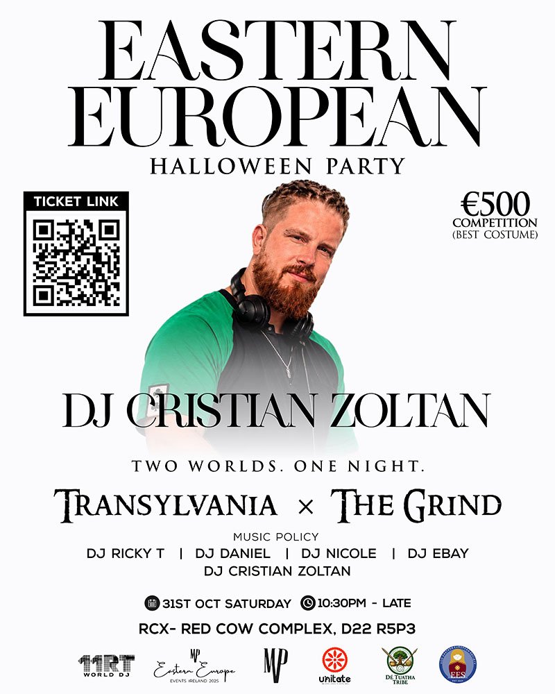 Afiș promoțional DJ Cristian Zoltan