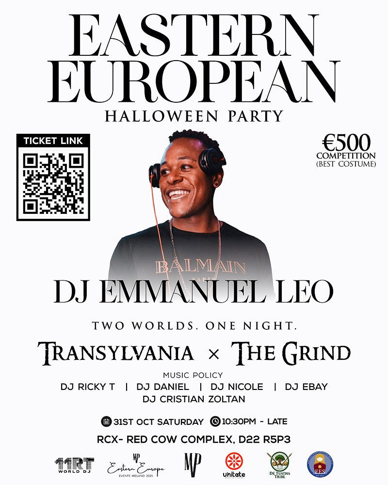 Afiș promoțional DJ Emmanuel Leo