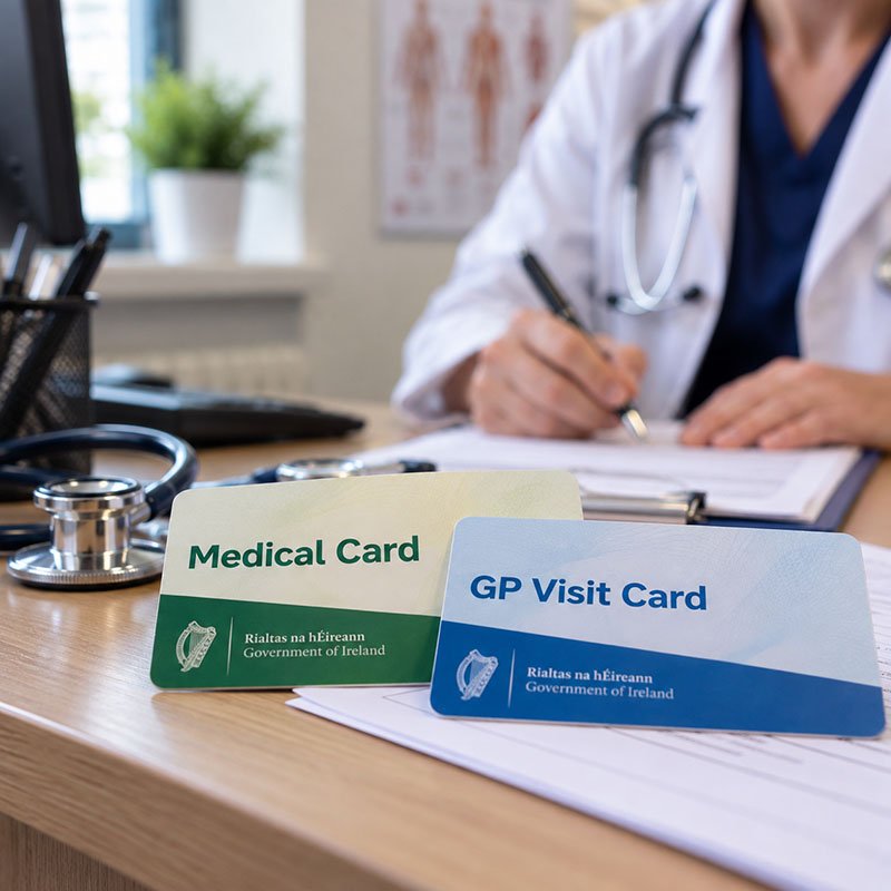 formular cerere medical card în Irlanda